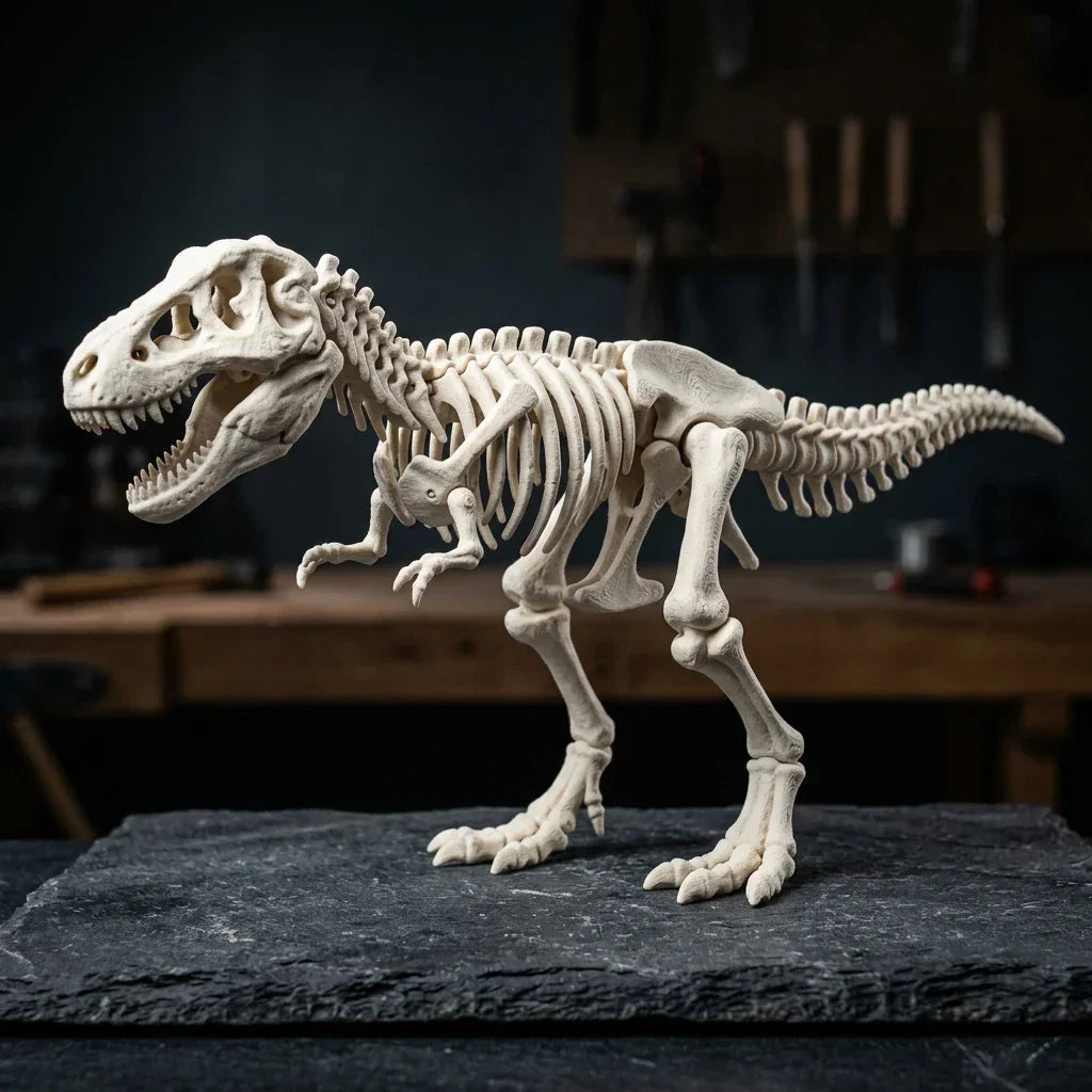 Articulated Skeleton T-Rex - 3D Printed Educational Dinosaur Model