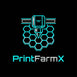PrintFarmX Official Logo - High Tech 3D Printing