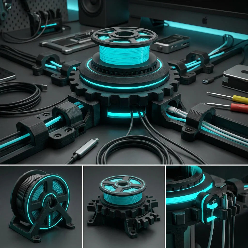 Modular Grid Cable Organizer | Desk Mastery