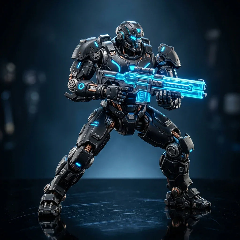 (Assembly Completed) Titan 13 Action Figure Set - Premium Multi-Jointed Robot