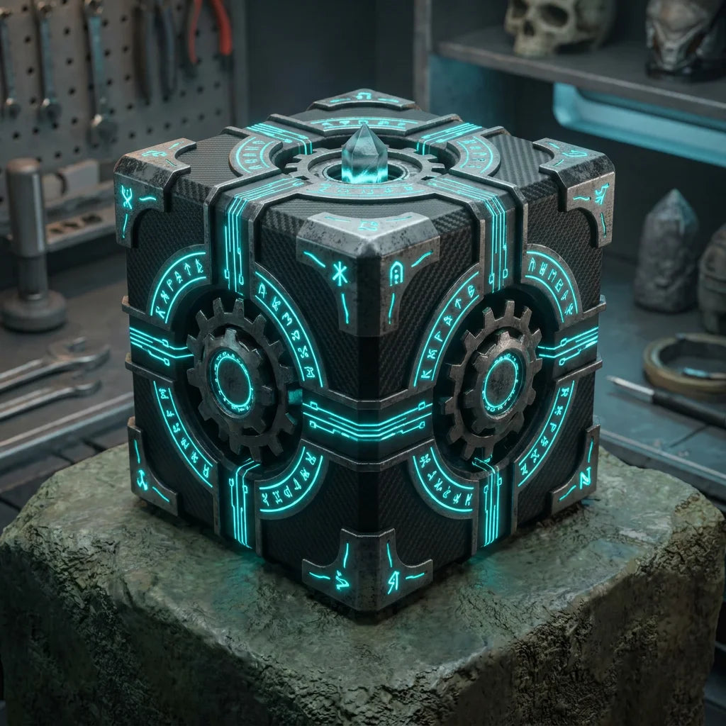 Cryptic Sci-Fi Puzzle Box | Artifact Tier
