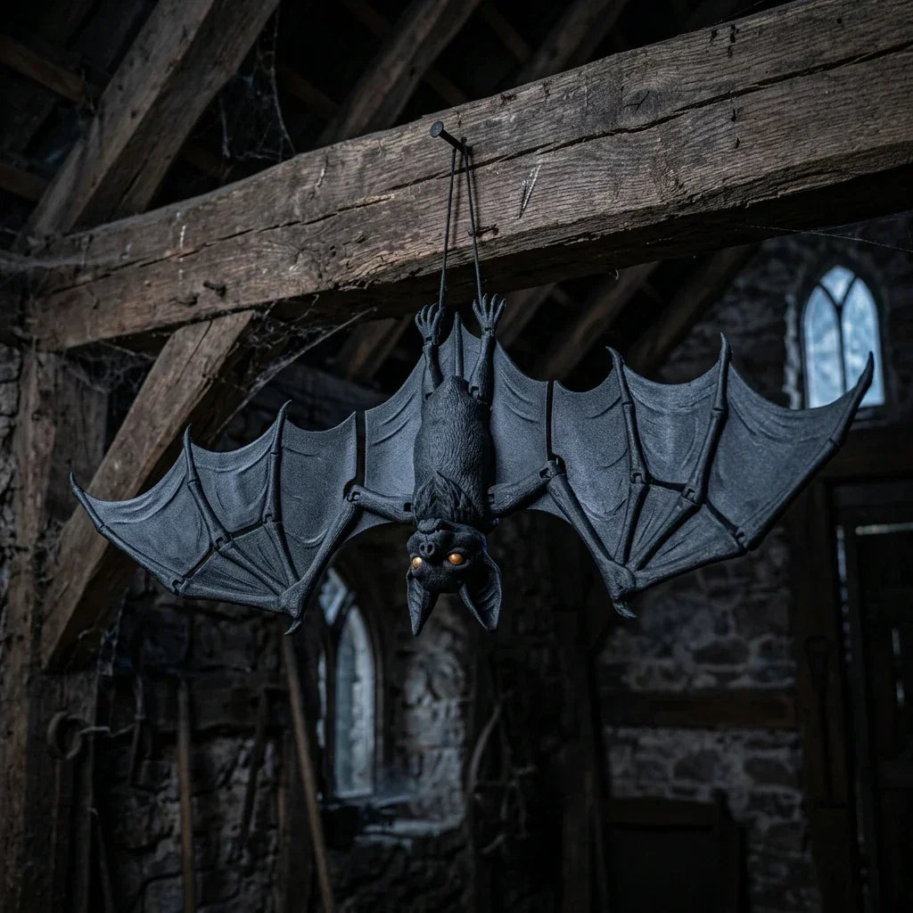 Articulated Hanging Bat - 3D Printed Gothic Decor & Toy